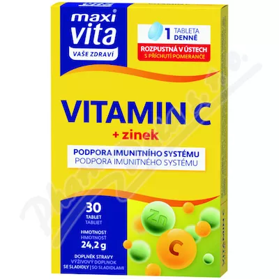 Maxi Vita Vitamin C+zinek tbl.30