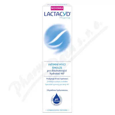 Lactacyd Pharma dla długotrwałego nawilżenia 40+ 250ml - intimní hygiena, ubrousky,intimní vlhčené ubrousky,ubrousky na intimní hygienu,