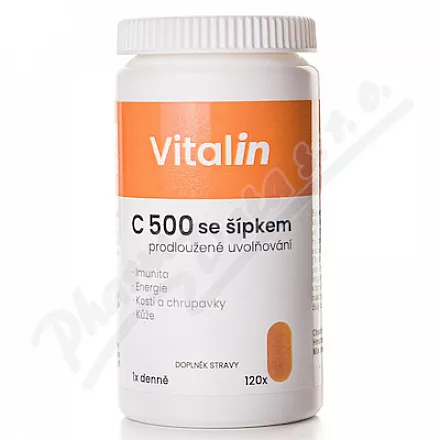 Vitalin C 500 se šípkem tbl.120
