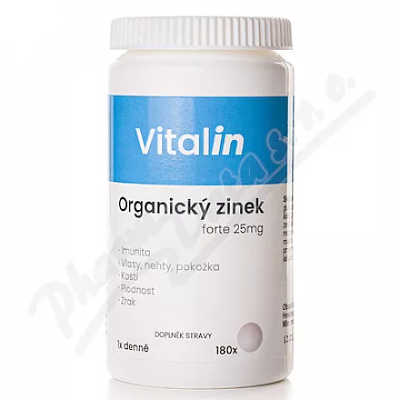 Vitalin Organic Zinc forte tbl.180