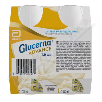 GLUCERNA ADVANCE 1,6 KCAL VANILKOVÁ PŘÍCHUŤ