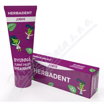 HERBADENT JUNIOR bylinná zubní pasta Spearmint 75g