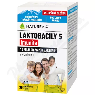 NatureVia Lactobacilli 5 Odporność cps.30