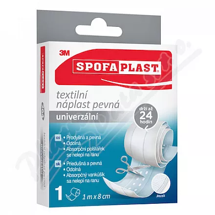 3M Spofaplast 264 Pevná textilní náplast 1mx8cm
