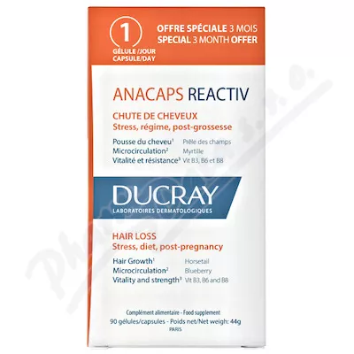 DUCRAY Anacaps Reactiv cps.90 - vlasová péče,péče o vlasy,