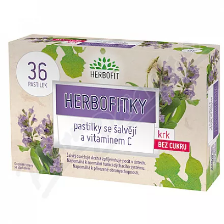 Herbofit z szałwią i wit.C bez cukru 36szt