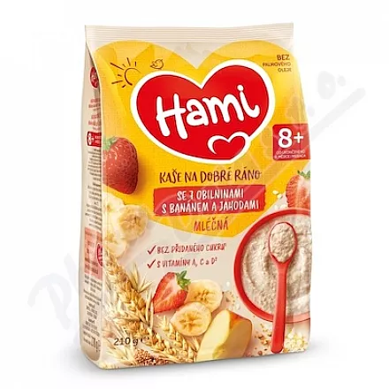 Hami Kaszka mleczna na dzień dobry 7obil.ban.jah.210g 8M