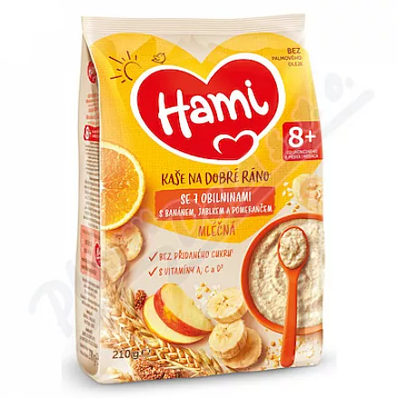 Hami Kaszka mleczna na dzień dobry 7mililitrów ban.jab.pom.210g 8M