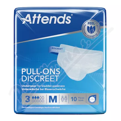 KALHOTKY ABSORPČNÍ ATTENDS PULL-ONS DISCREET 3 MEDIUM