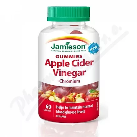 JAMIESON Ocet jabłkowy z chromem pasta żelatynowa 60szt