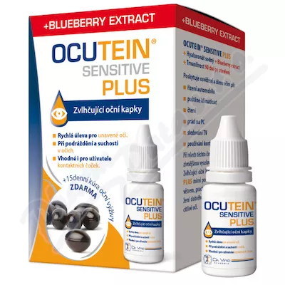 OCUTEIN SENSITIVE PLUS krople do oczu 15ml+Fresh 15tob