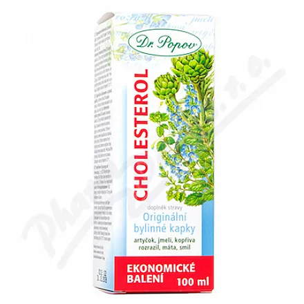 Dr.Popov Kapky bylinné Cholesterol 100ml