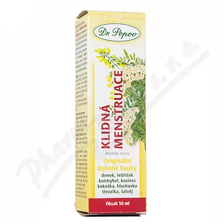 Dr.Popov Ziołowe krople Uspokajające miesiączkę 50ml