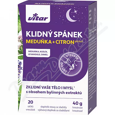 Vitar Calm Sleep Melisa cytrynowa 20x2g