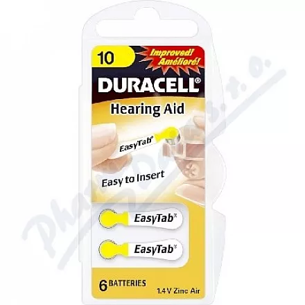 Duracell DA10 baterie do naslouchadel 6ks
