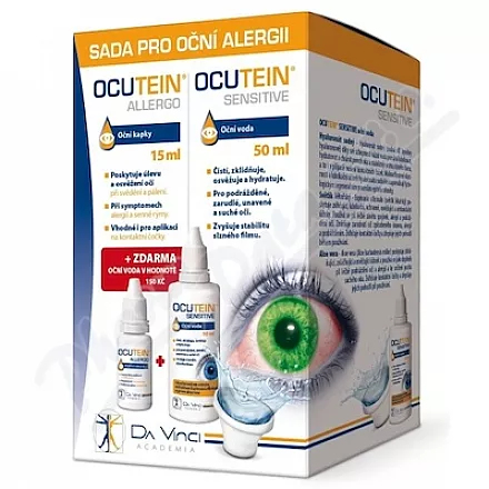OCUTEIN ALLERGO krople do oczu 15ml płyn do płukania oczu 50ml