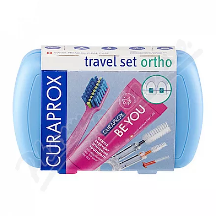 CURAPROX Travel set ORTHO cestovní sada modrá