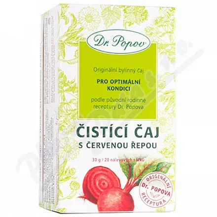 Dr.Popov Herbata oczyszczająca z burakiem 20x1,5g