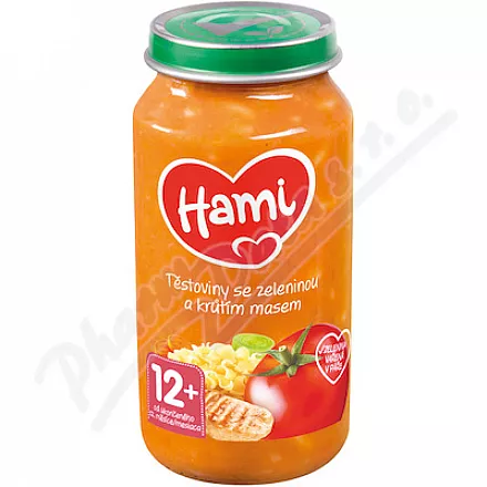Hami Makaron z warzywami i indykiem 250g 12M 