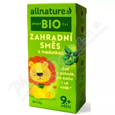 Allnature Děts.čaj Zahr.směs meduň.BIO 20x1.5g 9M+