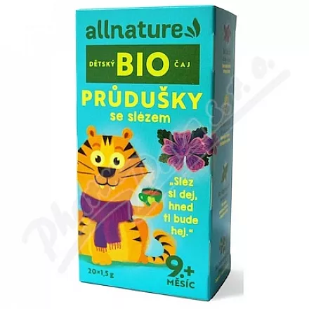 Allnature Herbatka dla dzieci Łzy oskrzelowe BIO 20x1,5g 9M 