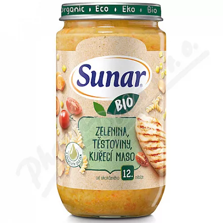 Sunar Makaron warzywny z kurczakiem BIO 235g