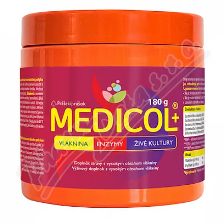 Medicol błonnik/enzymy/żywe kultury bakterii 180g