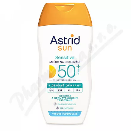 Astrid SUN Sensitive opalovací mléko SPF50+ 150ml