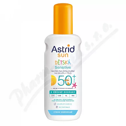 Astrid SUN Senstive dětské opal.mléko SPF50+ 150ml