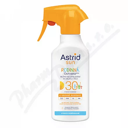 Astrid SUN rodinné opal.mléko sprej SPF30 270ml