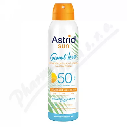 Astrid SUN neviditelný suchý opal.sprejSPF50 150ml