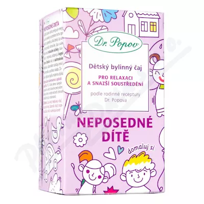 Dr.Popov Dětský bylinný čaj-Neposedné dítě 20x1.5g