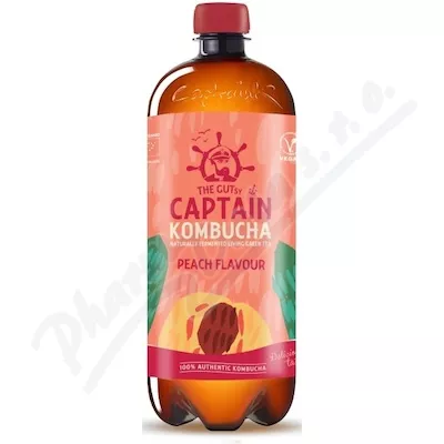 The Gutsy Captain Kombucha broskev BIO 1l