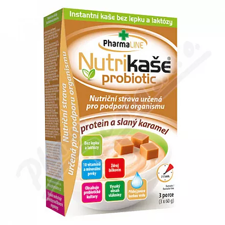 Nutrikache białko probiotyczne i solony karmel 3x60g