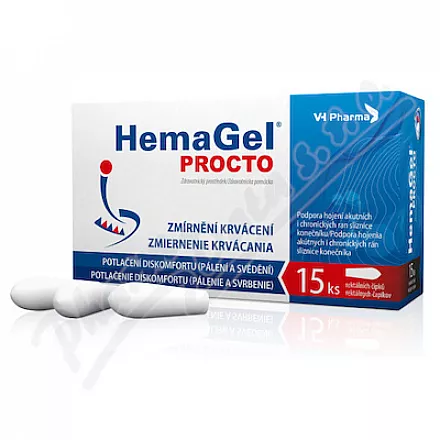 HemaGel PROCTO 15szt czopki doodbytnicze II