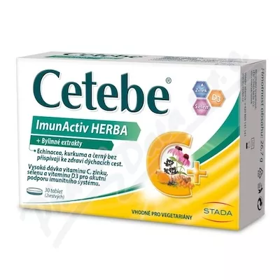 Cetebe ImunActiv HERBA +Bylinné extrakty tbl.30