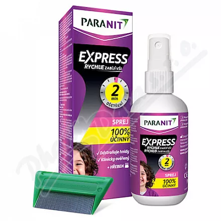 Paranit Express spray 95ml grzebień
