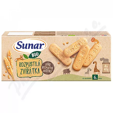 Sunar Indulgent herbatniki dla zwierząt 6m BIO 4x40g