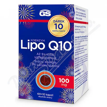 GS Koenzym Lipo Q10 100mg cps.60 10 gift