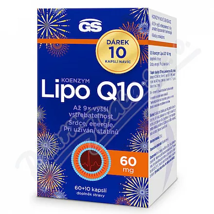 GS Koenzym Lipo Q10 60mg cps.60 10 gift