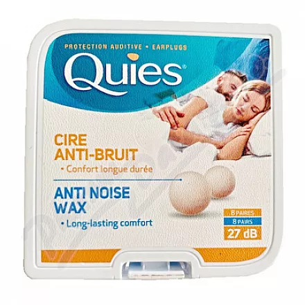 Nauszniki Quies z naturalnym woskiem 8 par