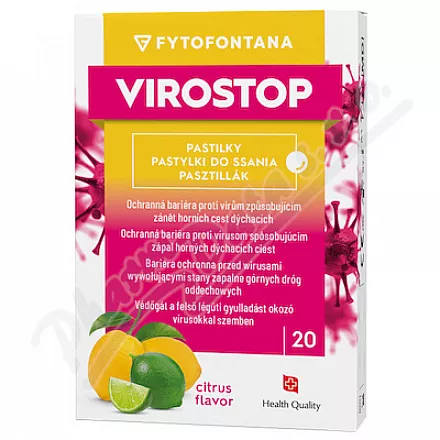 Phytofontana VIROSTOP pastylki do ssania cytrusowe 20szt