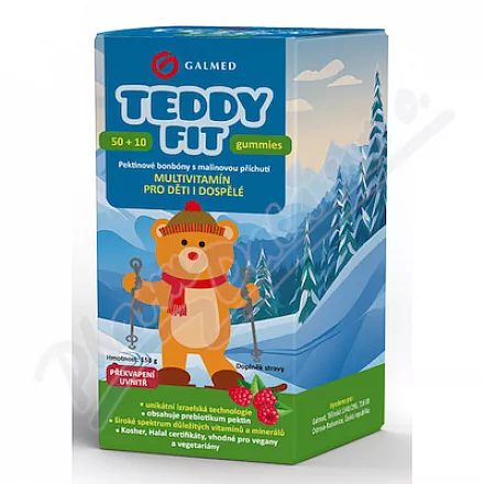 Żelki TeddyFit 50 10ks Lyžař Galmed