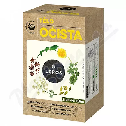 LEROS Tělo očista čaj 21x1.8g