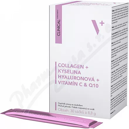 Clinical Collagen+k.Hyal.+vit.C&Q10 jahoda 30x8.8g