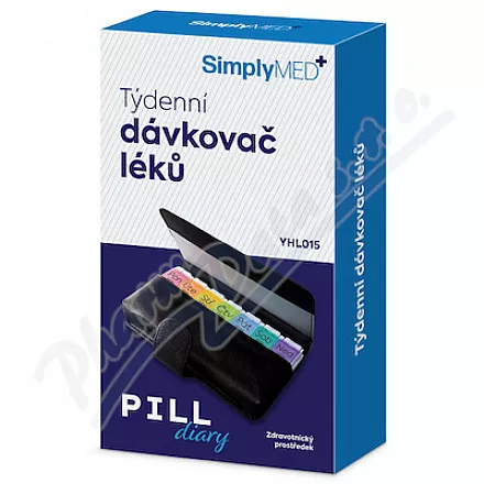 SimplyMed Pill diary tygodniowy dozownik leków YHL015