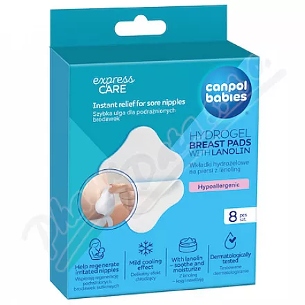 CANPOL babies Hydrogelové prs.pol.s lanolinem 8ks