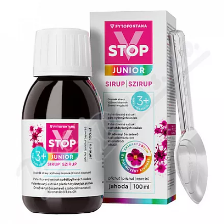 Phytofontana V-STOP syrop JUNIOR 3r truskawka 100ml
