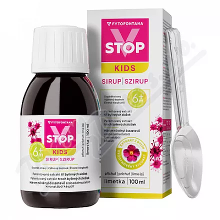 Phytofontana V-STOP syrop KIDS 6m limonka 100ml