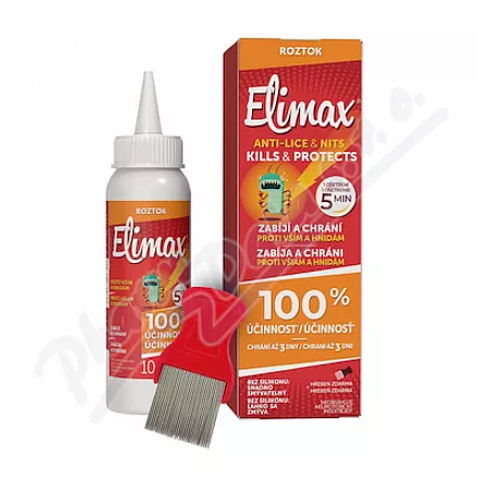 Elimax Roztwór przeciw wszom i gnidom 100ml grzebień